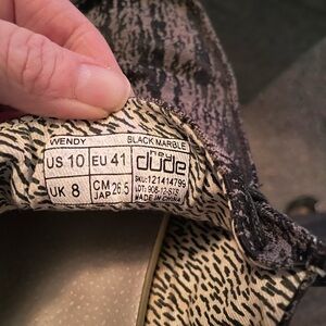 Hey Dude Women's Black Marble Sneakers